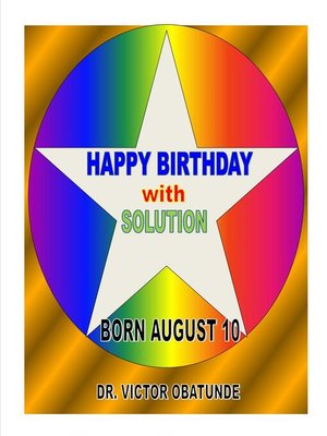 cover image of BORN AUGUST 10